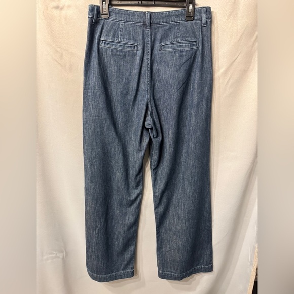 J. Crew High Rise, Tapered, Pleated, Wide Leg Jeans size 28 - Picture 15 of 15